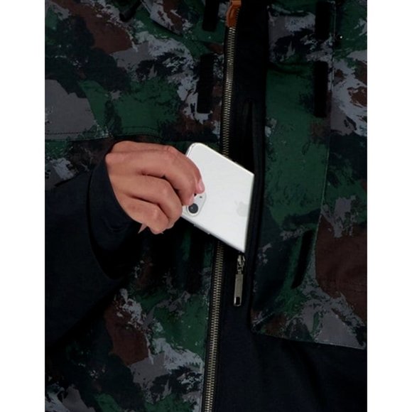 NWT Obermeyer Density Camouflage/Color Block HydroBlock Sport Ripstop-Weave Coat - Picture 10 of 11